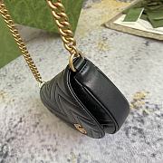 Gucci GG Marmont Small Leather Shoulder Black Size 20 x 14.5 x 4 cm - 3