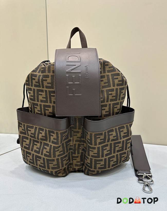 Fendi Backpack Brown Size 31.5 x 16 x 36 cm - 1