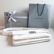 Balenciaga BB Soft Large Shoulder Bag White Size 35 x 24 cm - 5