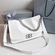 Balenciaga BB Soft Large Shoulder Bag White Size 35 x 24 cm - 4