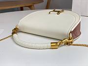 Chloe Marcie Small Leather Shoulder Bag White Size 22.5 x 15.5 x 7 cm - 3