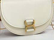 Chloe Marcie Small Leather Shoulder Bag White Size 22.5 x 15.5 x 7 cm - 2