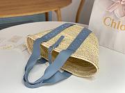 Chloe Sense Medium Basket Bag Blue Size 45 x 24 x 18 cm - 5