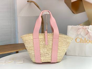 Chloe Sense Medium Basket Bag Pink Size 45 x 24 x 18 cm
