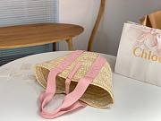 Chloe Sense Medium Basket Bag Pink Size 45 x 24 x 18 cm - 6