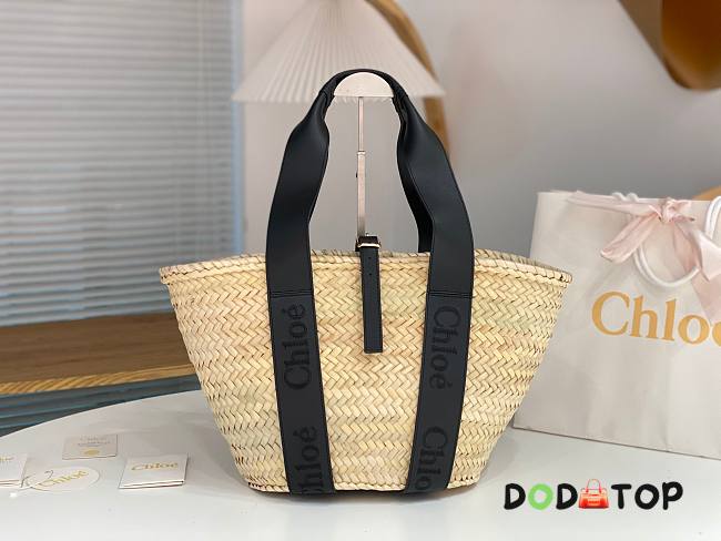 Chloe Sense Medium Basket Bag Black Size 45 x 24 x 18 cm - 1