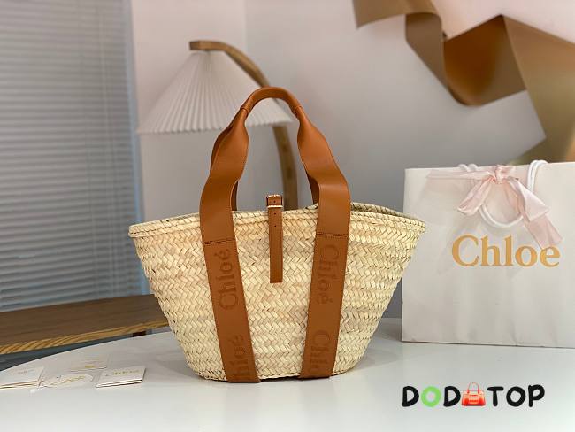 Chloe Sense Medium Basket Bag Brown Size 45 x 24 x 18 cm - 1