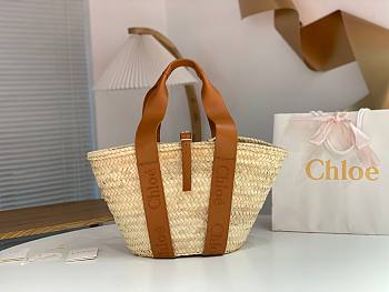 Chloe Sense Medium Basket Bag Brown Size 45 x 24 x 18 cm