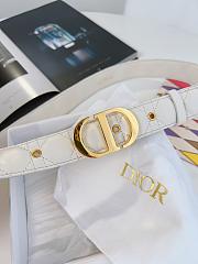 Dior Belt White/Black 3 cm - 2