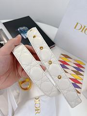 Dior Belt White/Black 3 cm - 3