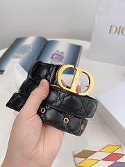 Dior Belt White/Black 3 cm - 4