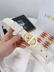 Dior Belt White/Black 3 cm - 6