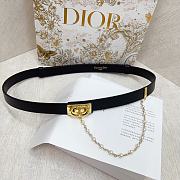 Dior Belt Chain White/Black 2 cm - 1