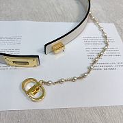 Dior Belt Chain White/Black 2 cm - 5