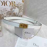 Dior Belt Chain White/Black 2 cm - 6