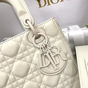 Dior Lady ABC Full White Bag Size 20 cm - 2