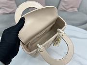 Dior Lady ABC Beige Gold Hardware Bag Size 20 x 17 x 8 cm - 4