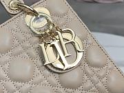Dior Lady ABC Beige Gold Hardware Bag Size 20 x 17 x 8 cm - 2