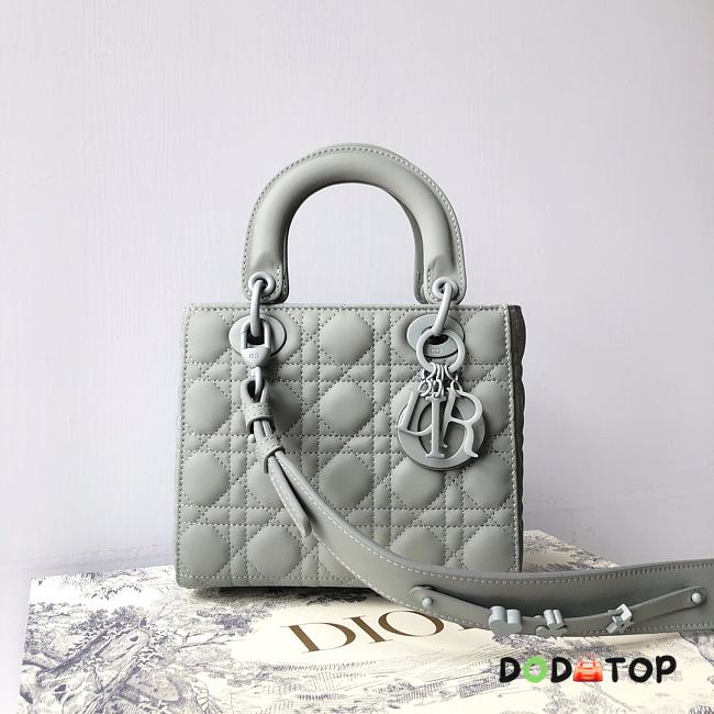 Dior Lady ABC Grey Bag Size 20 x 17 x 8 cm - 1