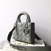 Dior Lady ABC Grey Bag Size 20 x 17 x 8 cm - 6