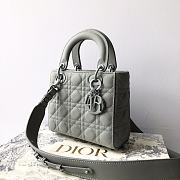 Dior Lady ABC Grey Bag Size 20 x 17 x 8 cm - 5