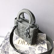 Dior Lady ABC Grey Bag Size 20 x 17 x 8 cm - 3