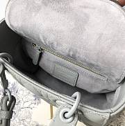 Dior Lady ABC Grey Bag Size 20 x 17 x 8 cm - 2
