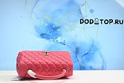Chanel Large Flap Bag With Top Handle Pink Size 18 x 29 x 12 cm - 5