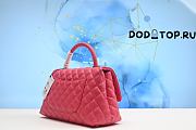 Chanel Large Flap Bag With Top Handle Pink Size 18 x 29 x 12 cm - 4