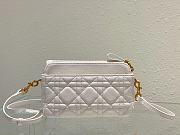 Dior Caro Pouch White Bag Size 17.5 x 10.5 x 5 cm - 6