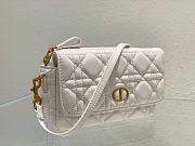 Dior Caro Pouch White Bag Size 17.5 x 10.5 x 5 cm - 5