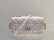 Dior Caro Pouch White Bag Size 17.5 x 10.5 x 5 cm - 3