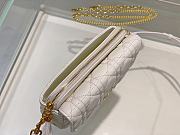 Dior Caro Pouch White Bag Size 17.5 x 10.5 x 5 cm - 2