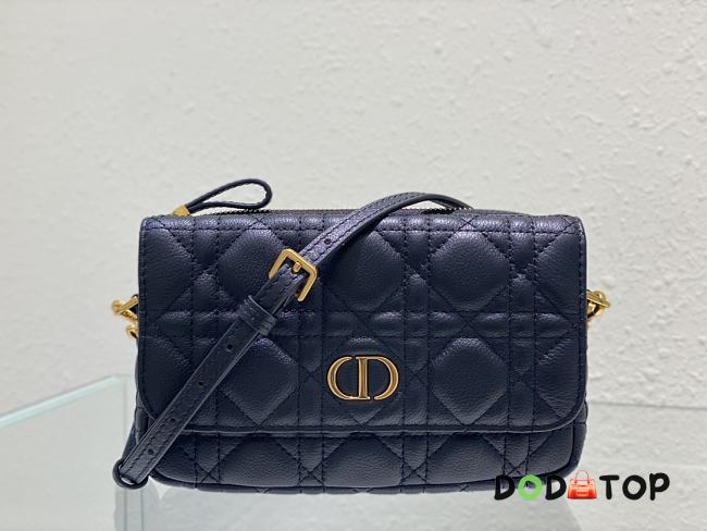 Dior Caro Pouch Black Bag Size 17.5 x 10.5 x 5 cm - 1