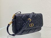 Dior Caro Pouch Black Bag Size 17.5 x 10.5 x 5 cm - 6