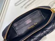 Dior Caro Pouch Black Bag Size 17.5 x 10.5 x 5 cm - 3
