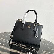 Prada Galleria 1BA863 Medium Black Bag Size 28 x 20 x 12 cm  - 1