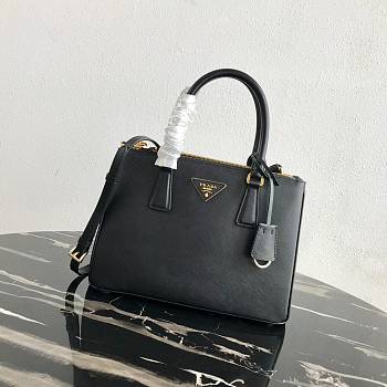 Prada Galleria 1BA863 Medium Black Bag Size 28 x 20 x 12 cm 