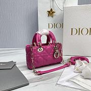 Dior Joy Bag Pink Size 16 x 5.5 x 10 cm - 3