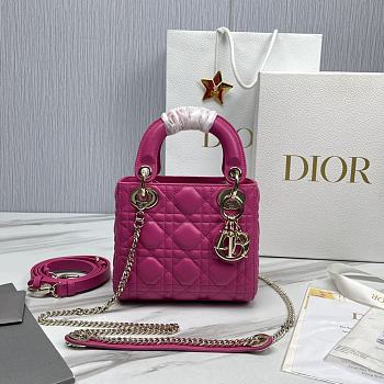 Dior Lady Pink Bag Size 17 x 7 x 14 cm