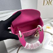 Dior Lady Pink Bag Size 17 x 7 x 14 cm - 6