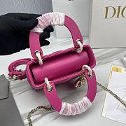 Dior Lady Pink Bag Size 17 x 7 x 14 cm - 4