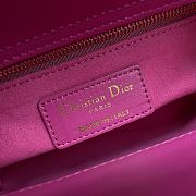 Dior Lady Pink Bag Size 17 x 7 x 14 cm - 3