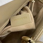 Dior Lady Beige Gold Buckle Bag Size 17 cm - 6