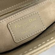 Dior Lady Beige Gold Buckle Bag Size 17 cm - 2