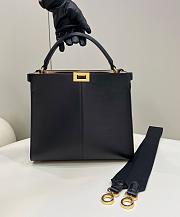 Fendi Peekaboo Black Bag with Strap Size 30 x 11 x 27 cm - 4