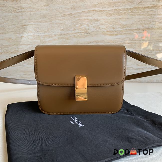 Celine Teen Classic Bag In Box Brown Size 18.5 x 15.5 x 6 cm - 1