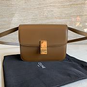 Celine Teen Classic Bag In Box Brown Size 18.5 x 15.5 x 6 cm - 1