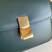 Celine Teen Classic Bag In Box Green Size 18.5 x 15.5 x 6 cm - 4