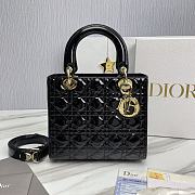Lady Dior Medium Cannage Black Size 24 x 20 x 11 cm - 1